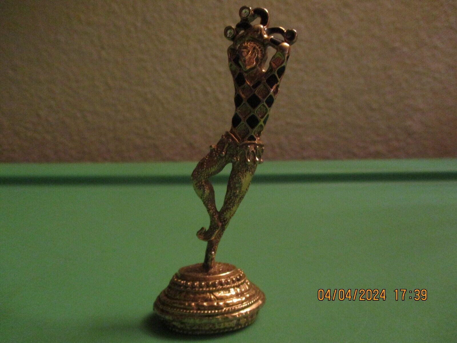 Vintage Harlequin Metal Standing Unbranded Figurine