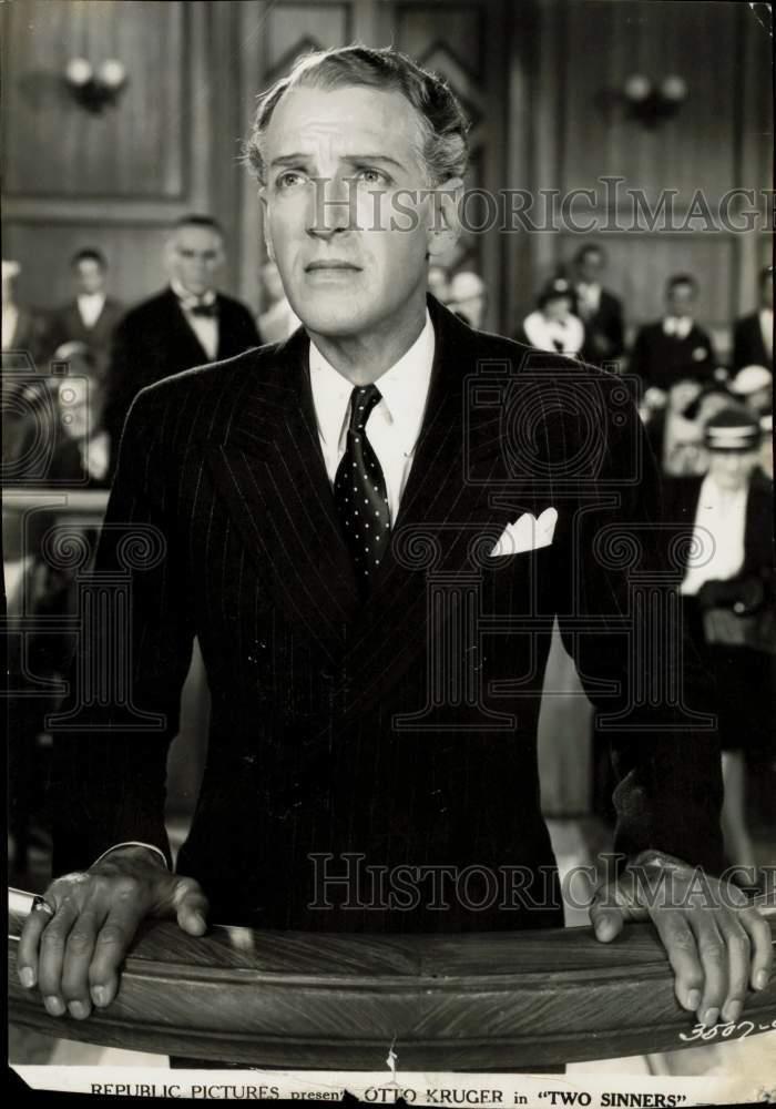 1936 Press Photo Otto Kruger stars in \