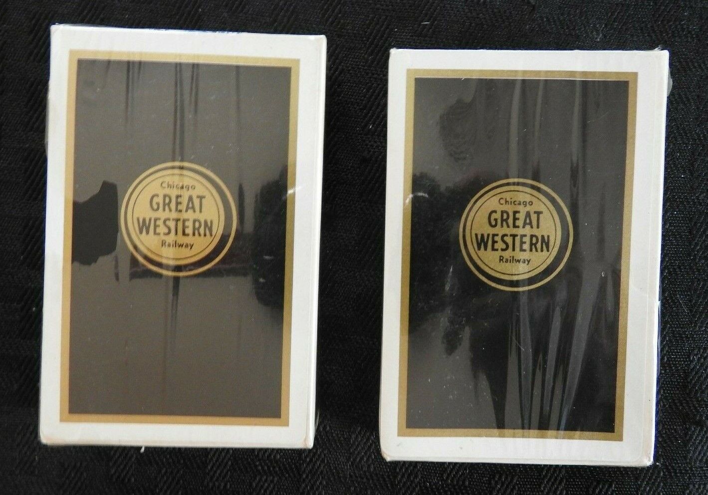 (2) 1940\'s CHICAGO GREAT WESTERN RAILWAY PLAYING CARDS NEAR MINT AND SEALED 
