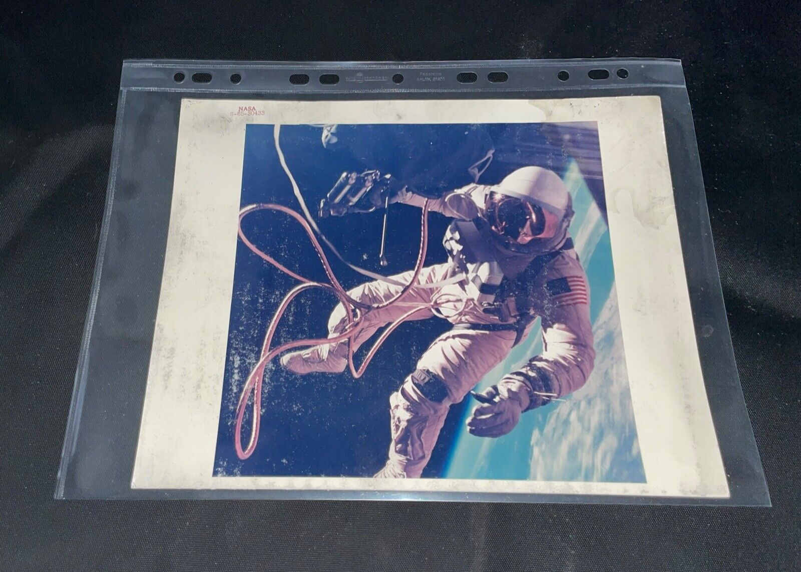 Nasa Gemini Photograph Ed White Astronaut Spacewalk Kodak Paper