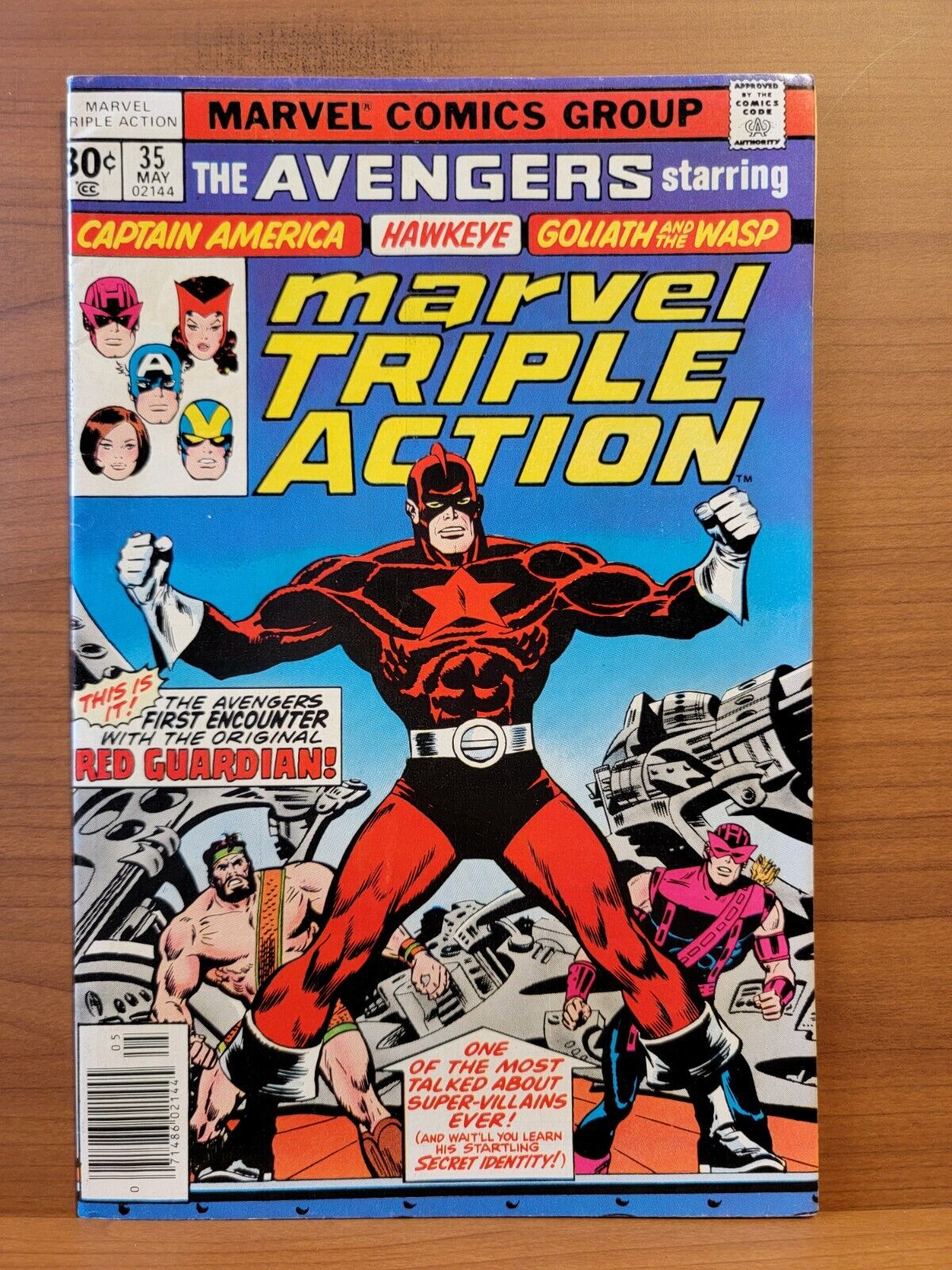 Marvel Triple Action #35 FN Marvel 1977 (reprint from Avengers #43)