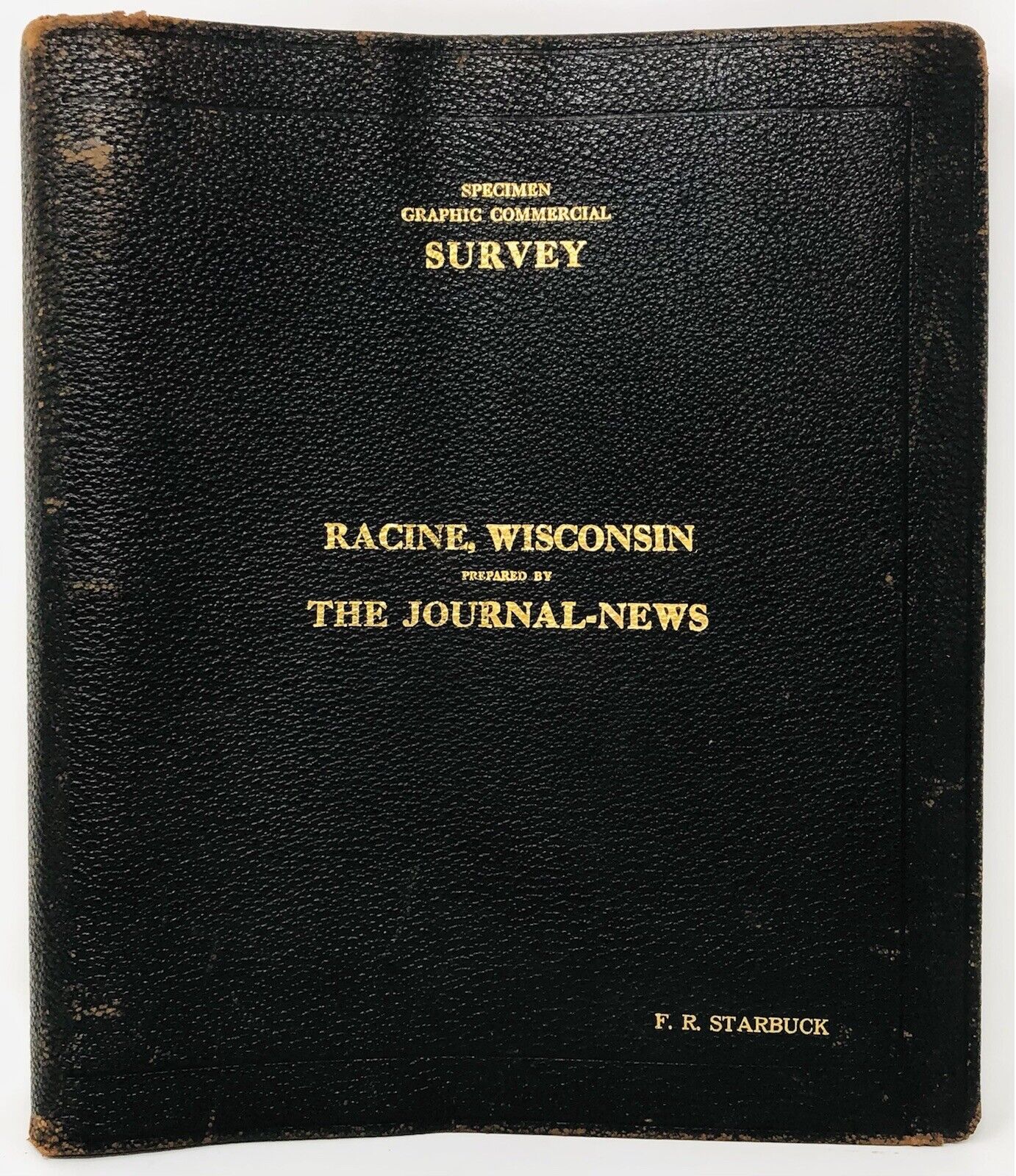 Antique 1915 RACINE JOURNAL News Wis Graphic Commercial Survey Advertising JK21