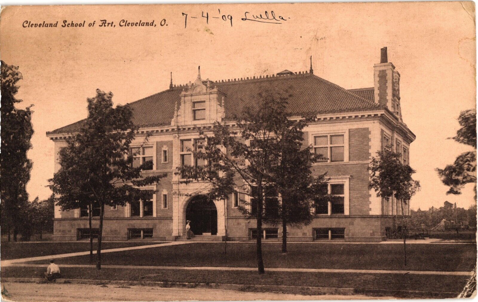 Cleveland School of Art Cleveland Ohio Divided Postcard c1909