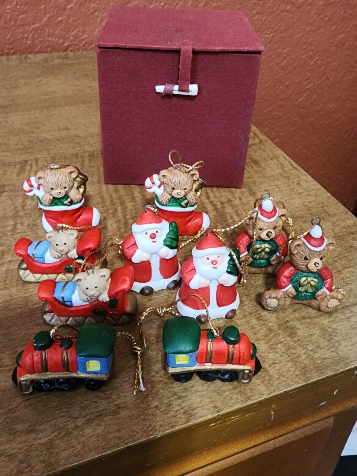 Christmas Ornaments / Ceramic - Set of 10
