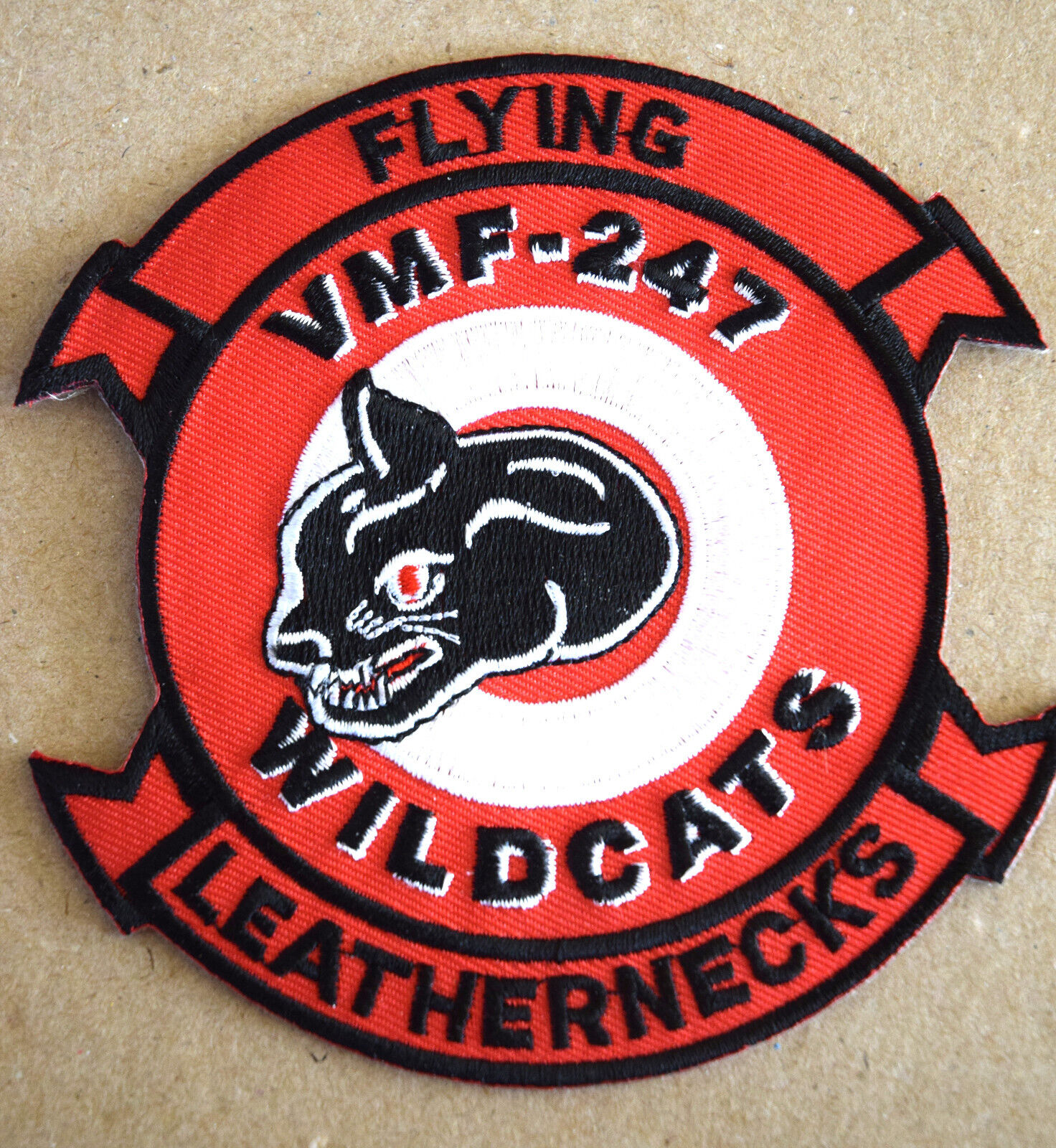 Flying Leathernecks VMF-247 Wildcats Patch 4 inches
