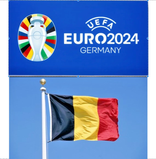 🇧🇪 Euro 2024 Belgium 150cm x 90cm Flag Koninkrijk België Belgique 🇧🇪