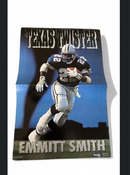 VINTAGE Dallas Cowboys TEXAS TWISTER POSTER EMMITT SMITH TROY AIKMAN 11x17