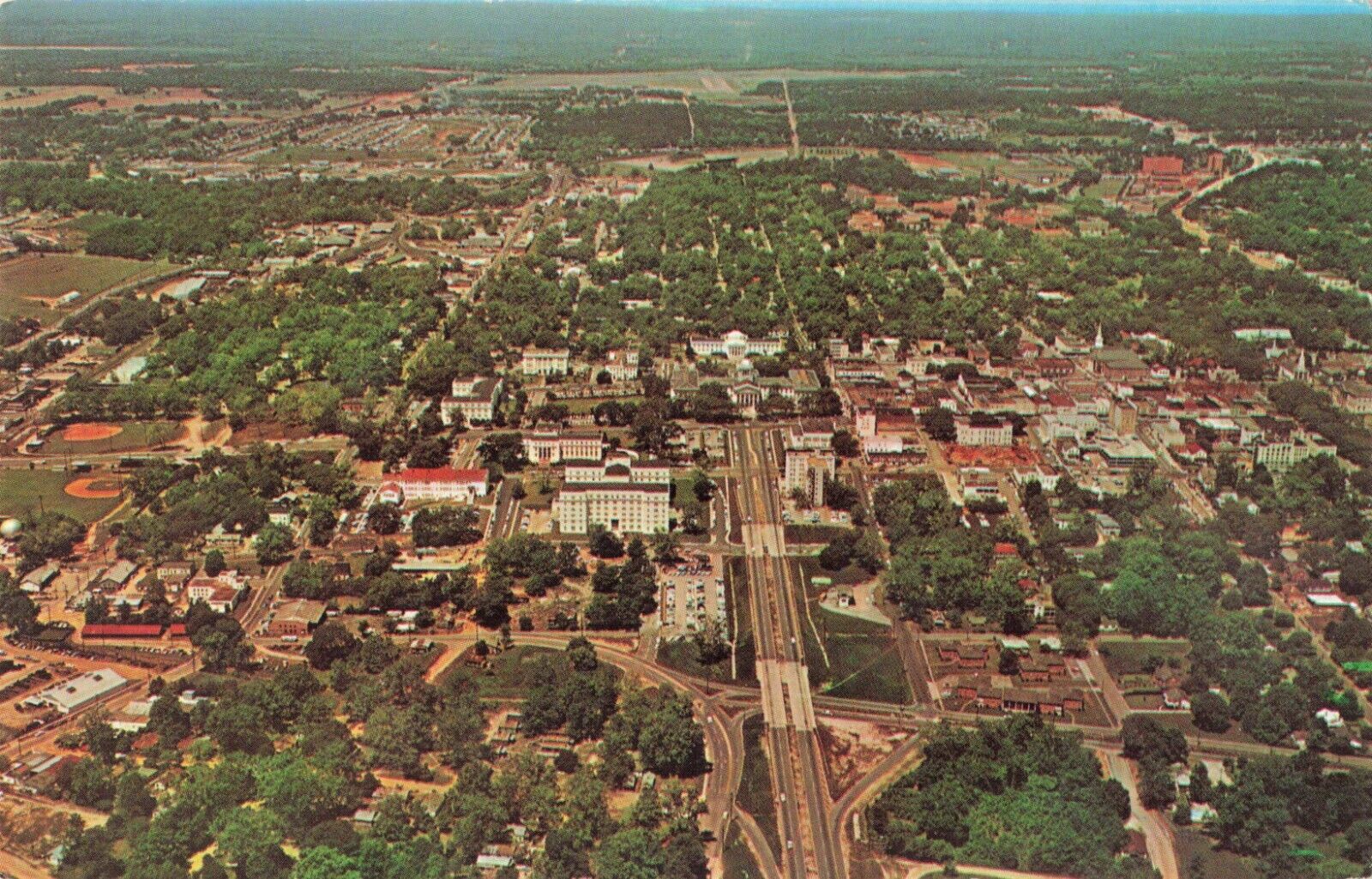 Tallahassee Florida, Aerial View, Vintage Postcard
