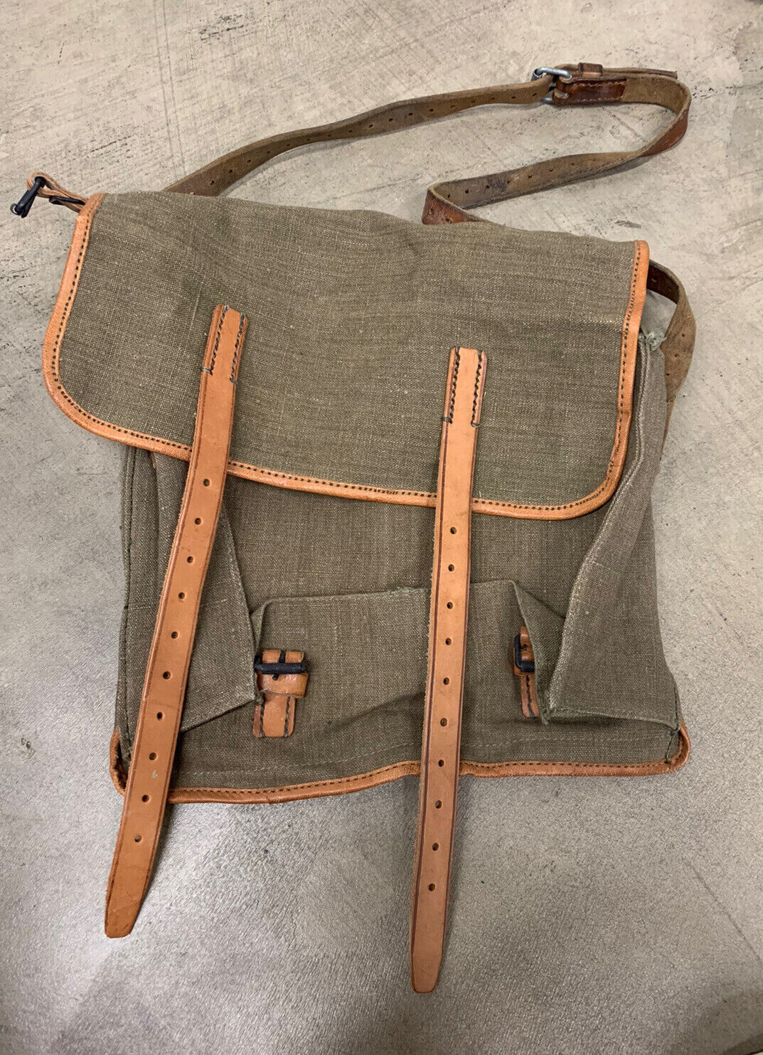French Military Canvas Field Pack Bag