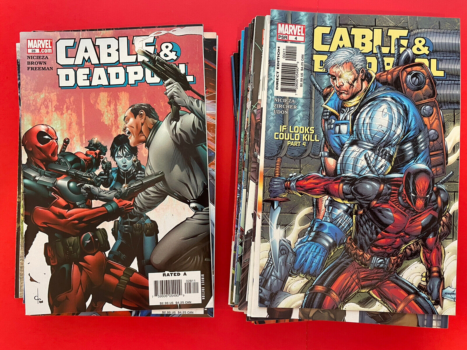 CABLE and DEADPOOL # 4 - 49 (lot of 41  issues) 2004 MARVEL COMICS - HUGE LOT