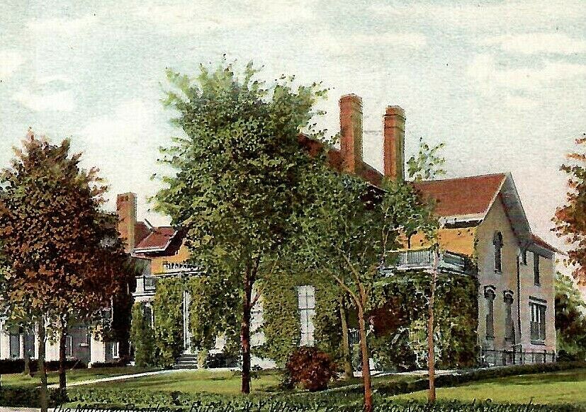 VTG Postcard Milburn Residence Buffalo New York NY Where President McKinley Died