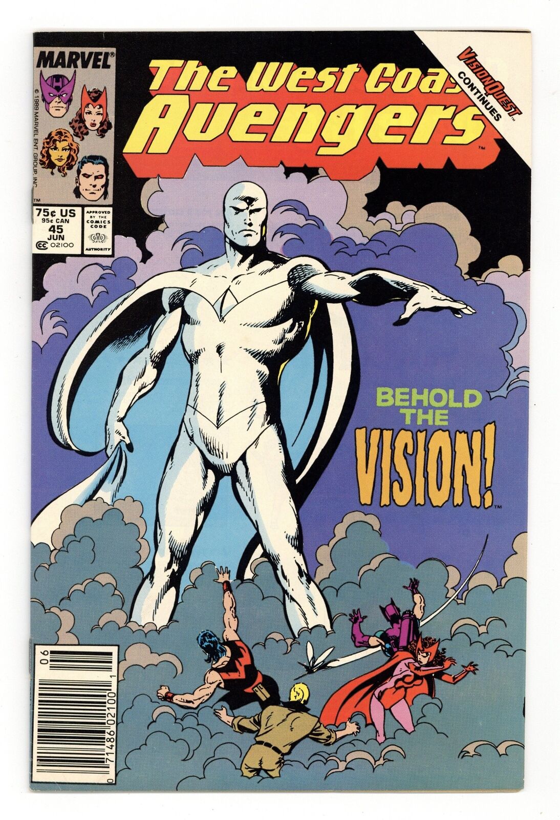Avengers West Coast #45 VG/FN 5.0 1989