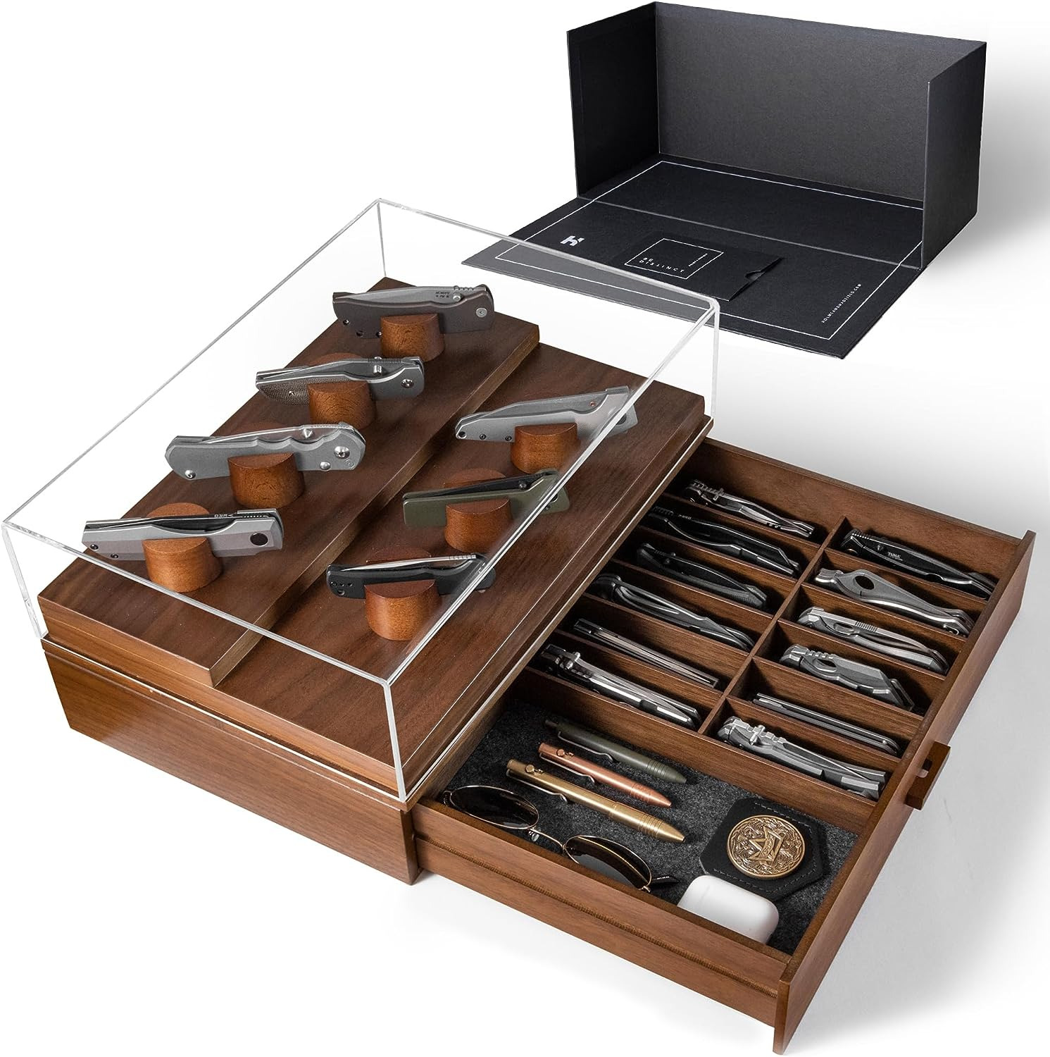 Display Your Knife Collection with the Armory – Premium Pocket Knife Display Cas
