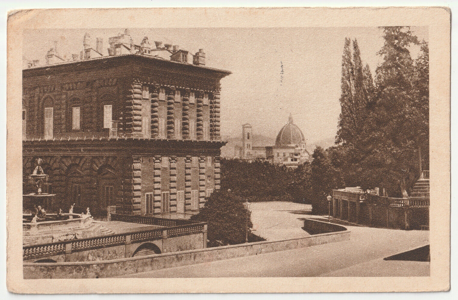 c1900s Fienze Florence Italy Antique Sepia Postcard