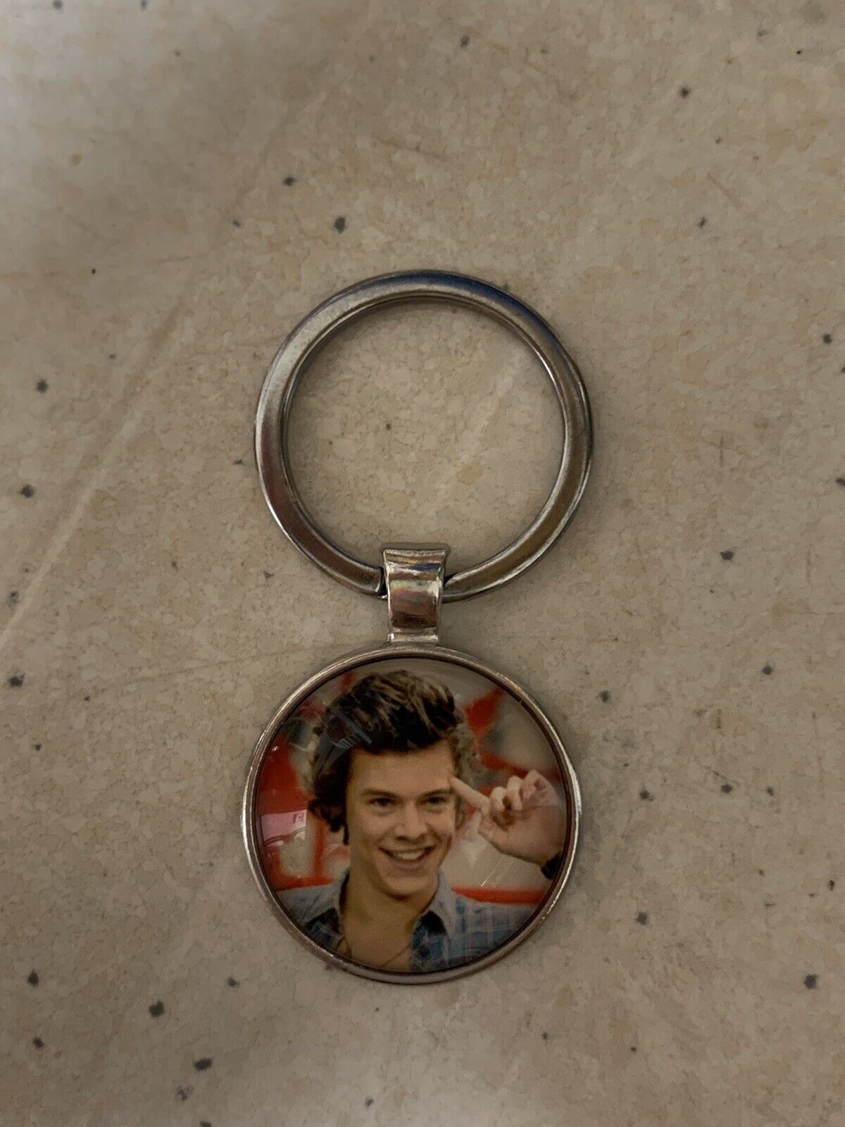 RARE 1D One Direction Harry Styles Collectable Photo Keychain Keyring