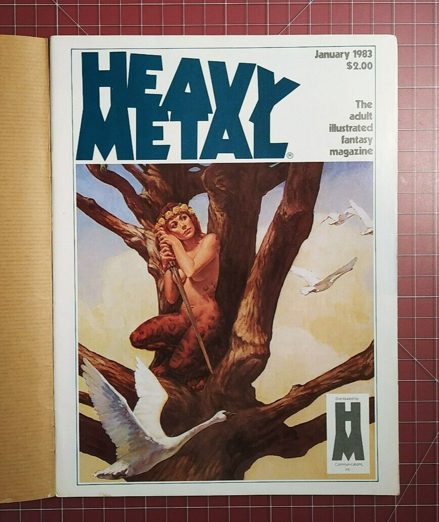 Heavy Metal - January 1983 - Original Mailing Cover - Adult Magazine