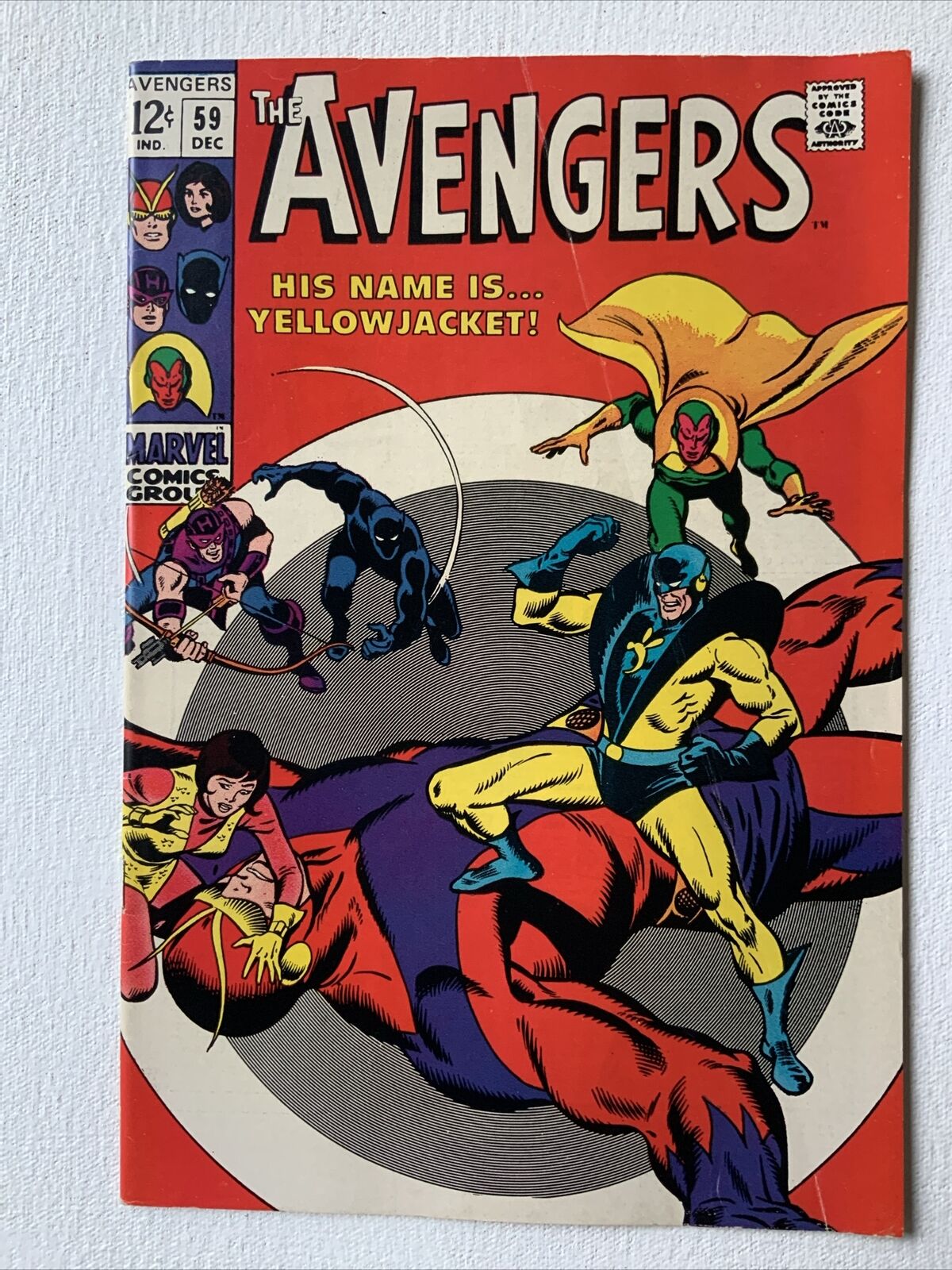Avengers 59 - 1968 1st Appearance Yellowjacket - Silver Age Classic - VF
