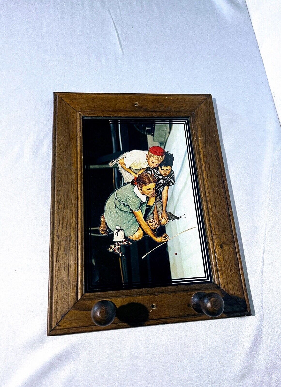 Norman Rockwell “Kids Playing Marbles” Mirror