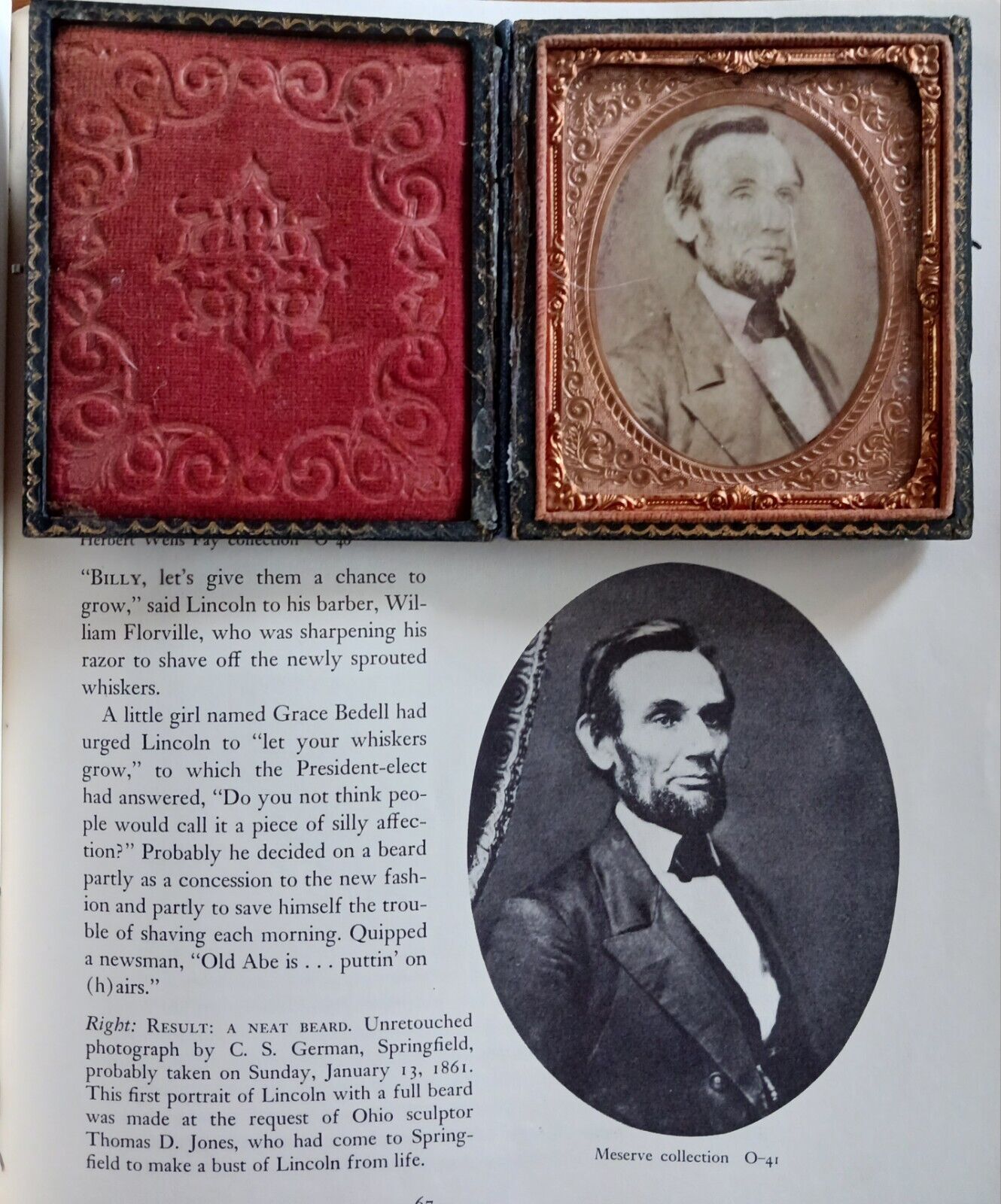 President Elect Abraham Lincoln CDV-(O-41v.) Jan.13th, 1861-Chicago Gallery-RARE