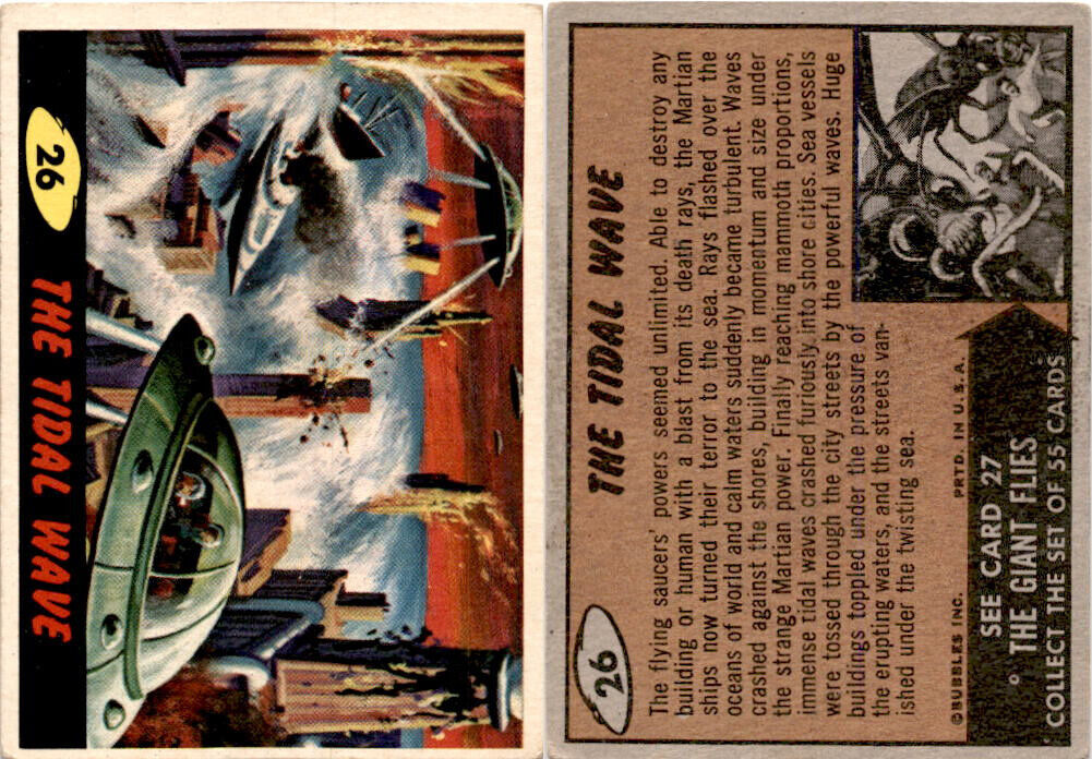 1962 Bubbles Inc., Mars Attacks, #26 The Tidal Wave
