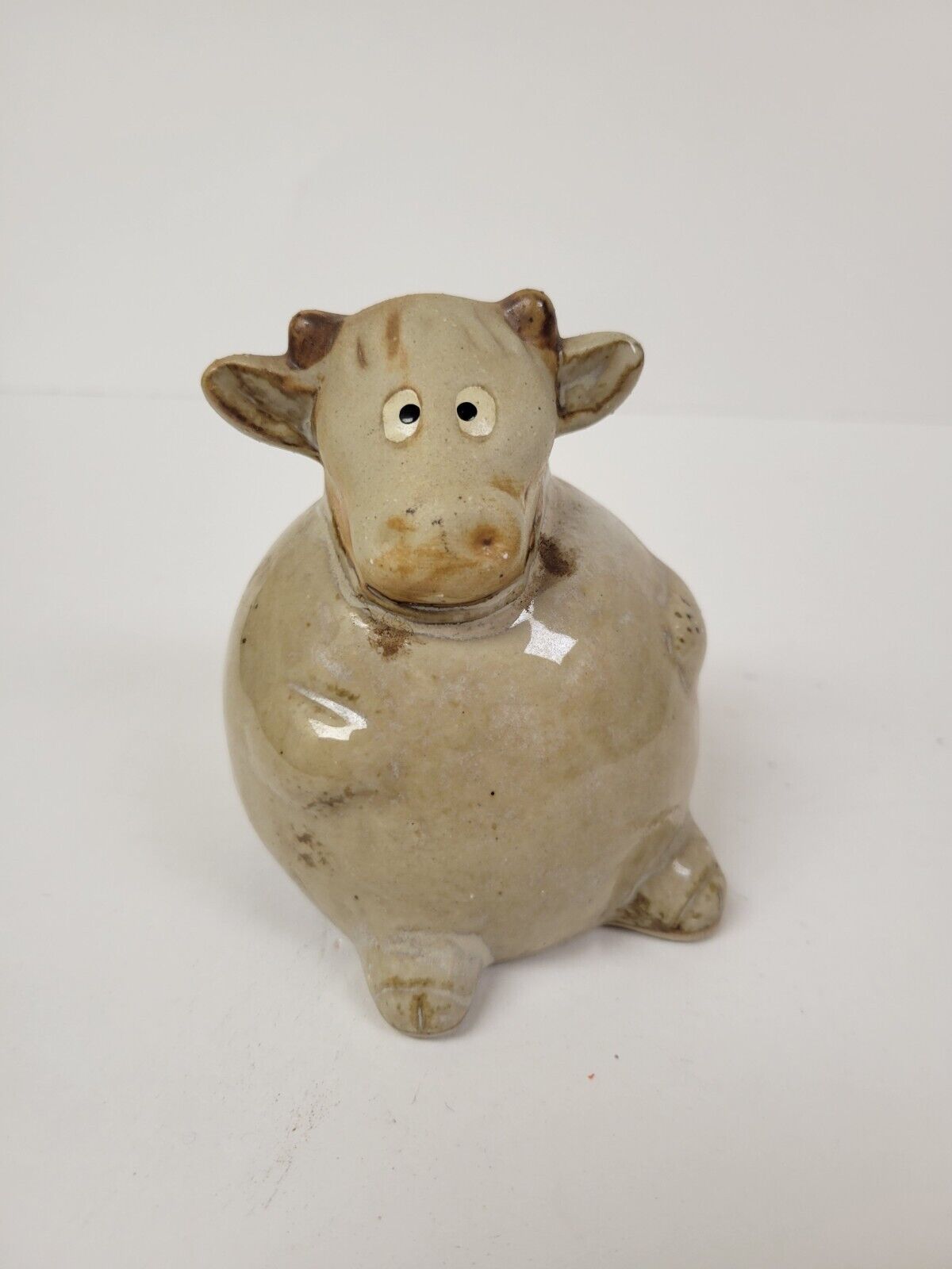 Unique Vintage Pottery Cow
