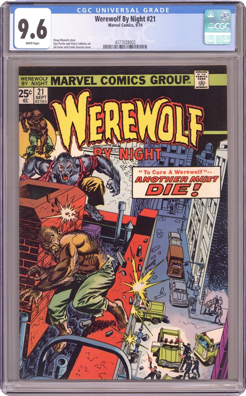 Werewolf by Night #21 CGC 9.6 1974 4377028002