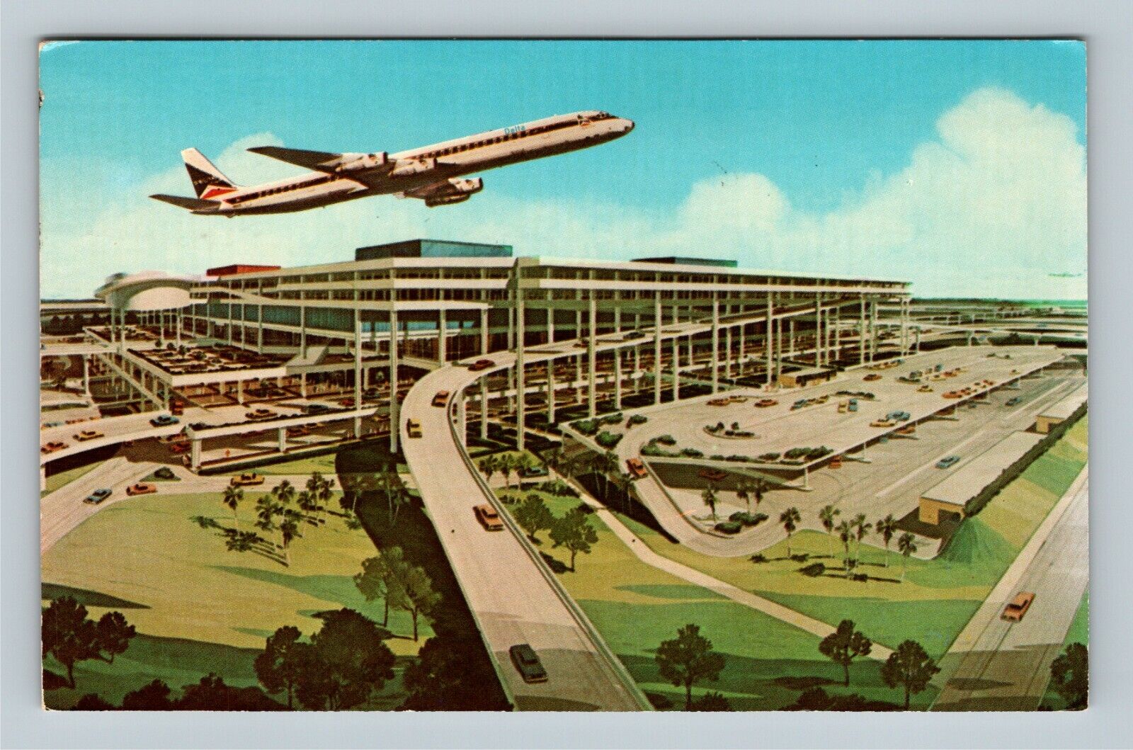 Tampa FL New Tampa International Jetport Terminal Florida c1971 Vintage Postcard