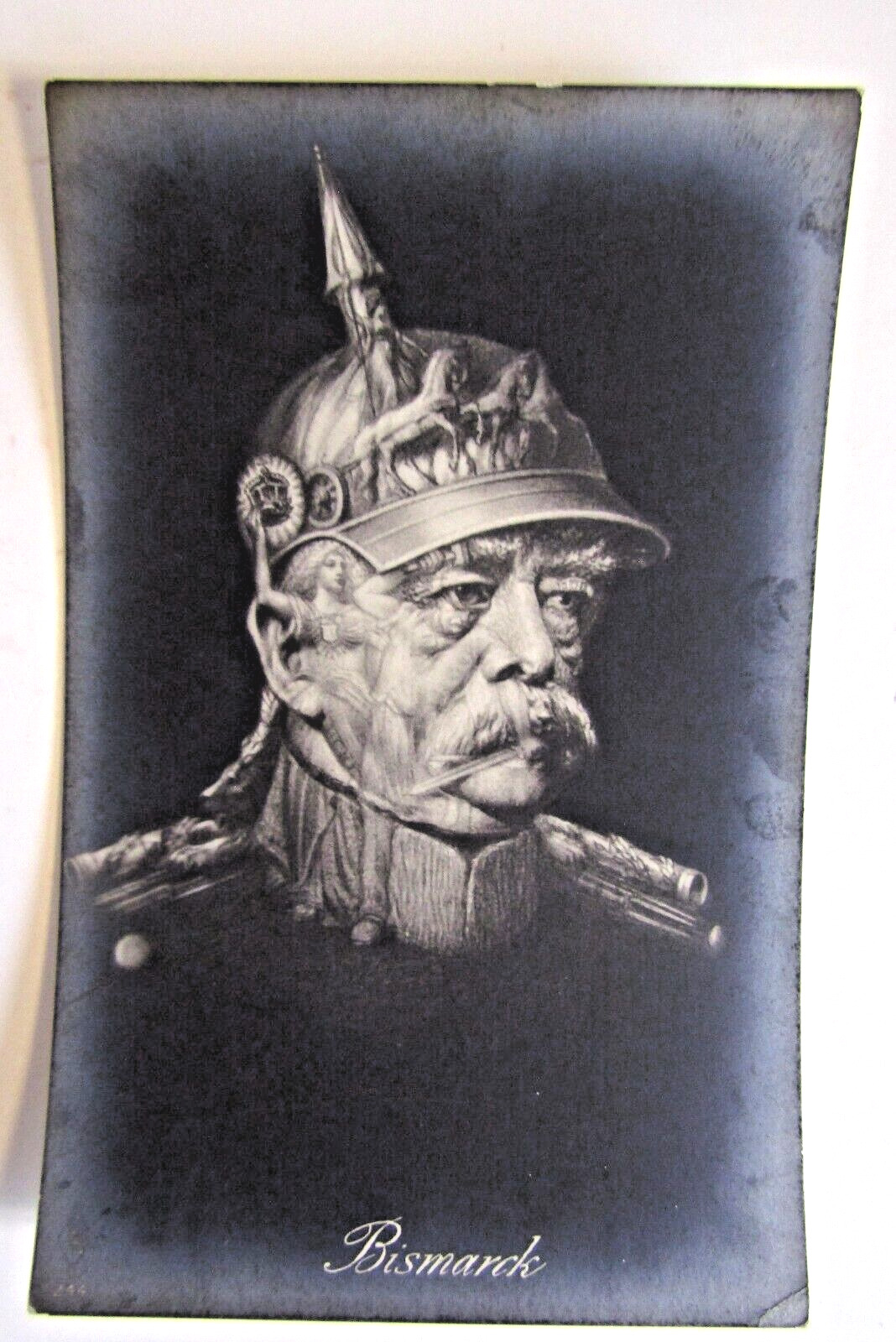 Antique Otto von Bismarck Germany Metamorphic Fantasy Postcard