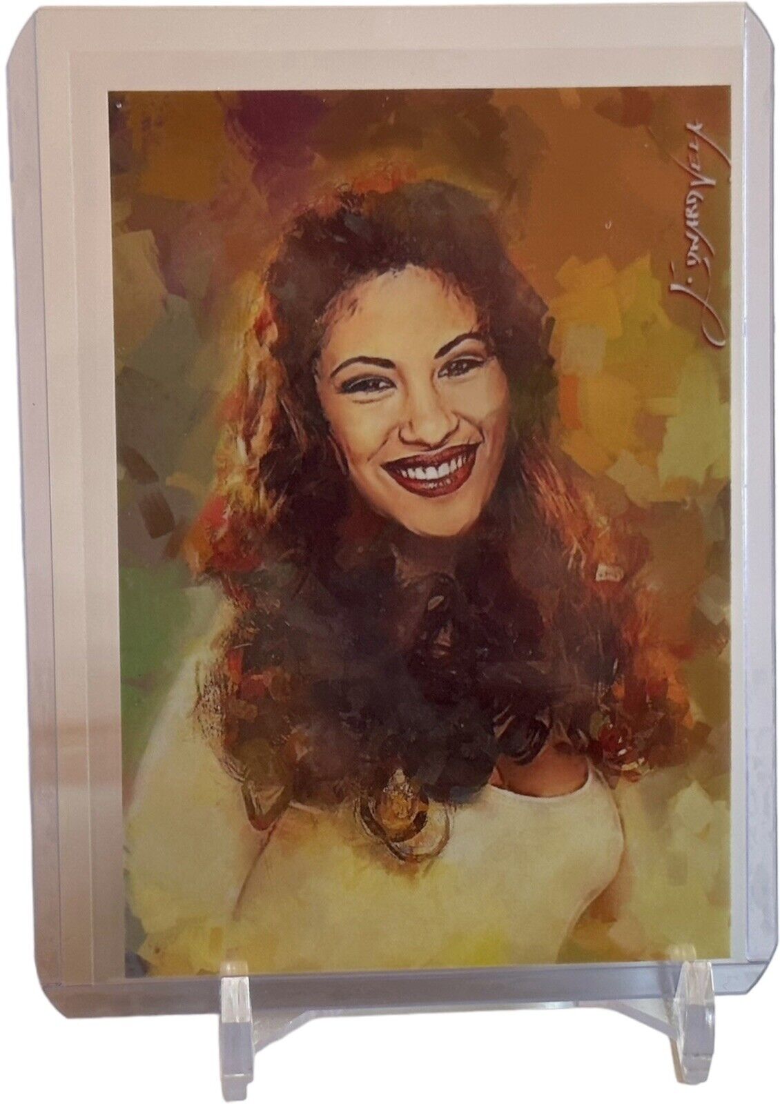 Selena Quintanilla-Perez Art Card No. 5 LE #28/50 Auto Signed by Edward Vela