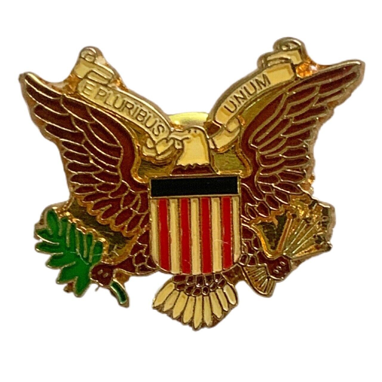 Vintage E Pluribus Unum Eagle Great Seal United States Souvenir Pin