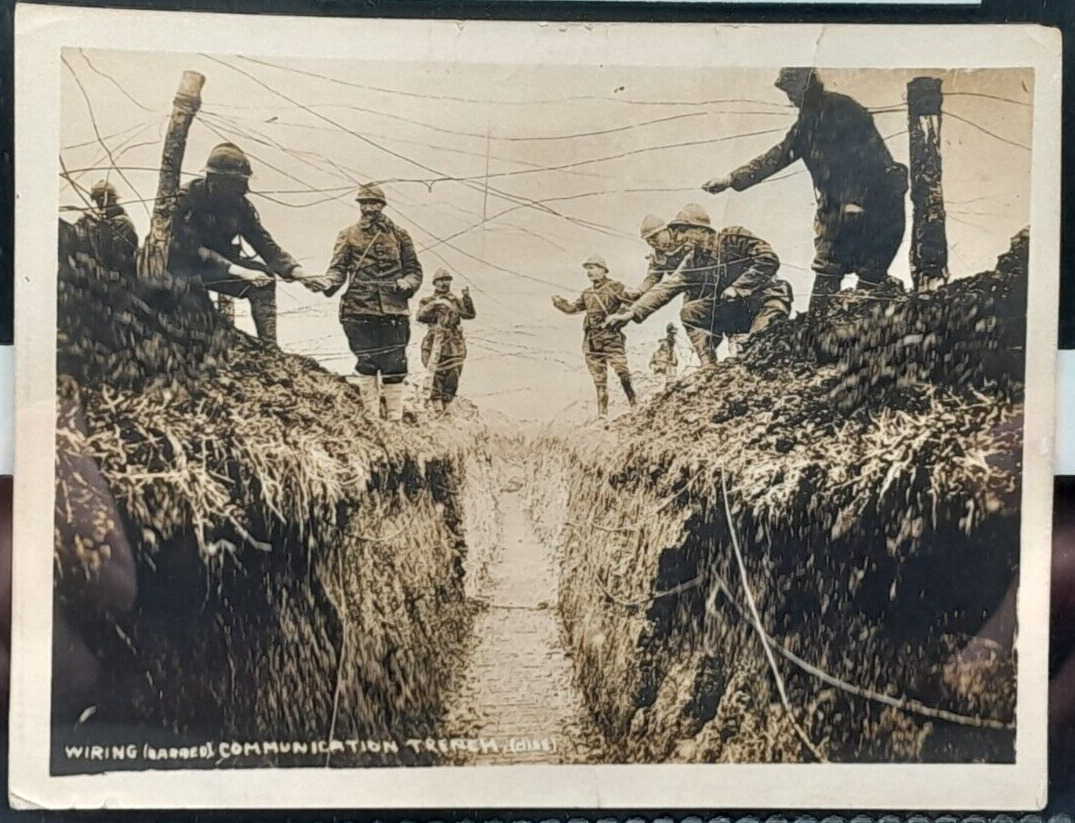 Vintage WWI US & French Soldiers Battleground Photos -Various Locations- 8 Pics