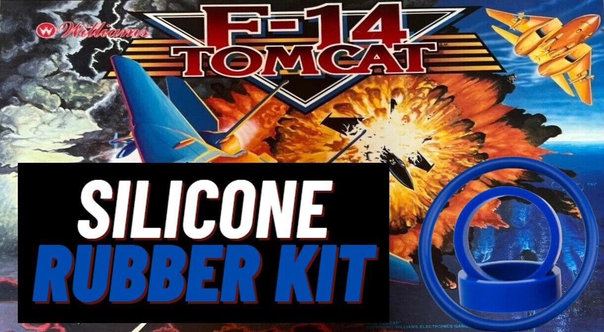 1987 William\'s F-14 Tomcat Pinball Premium Silicone Rubber Kit BLUE