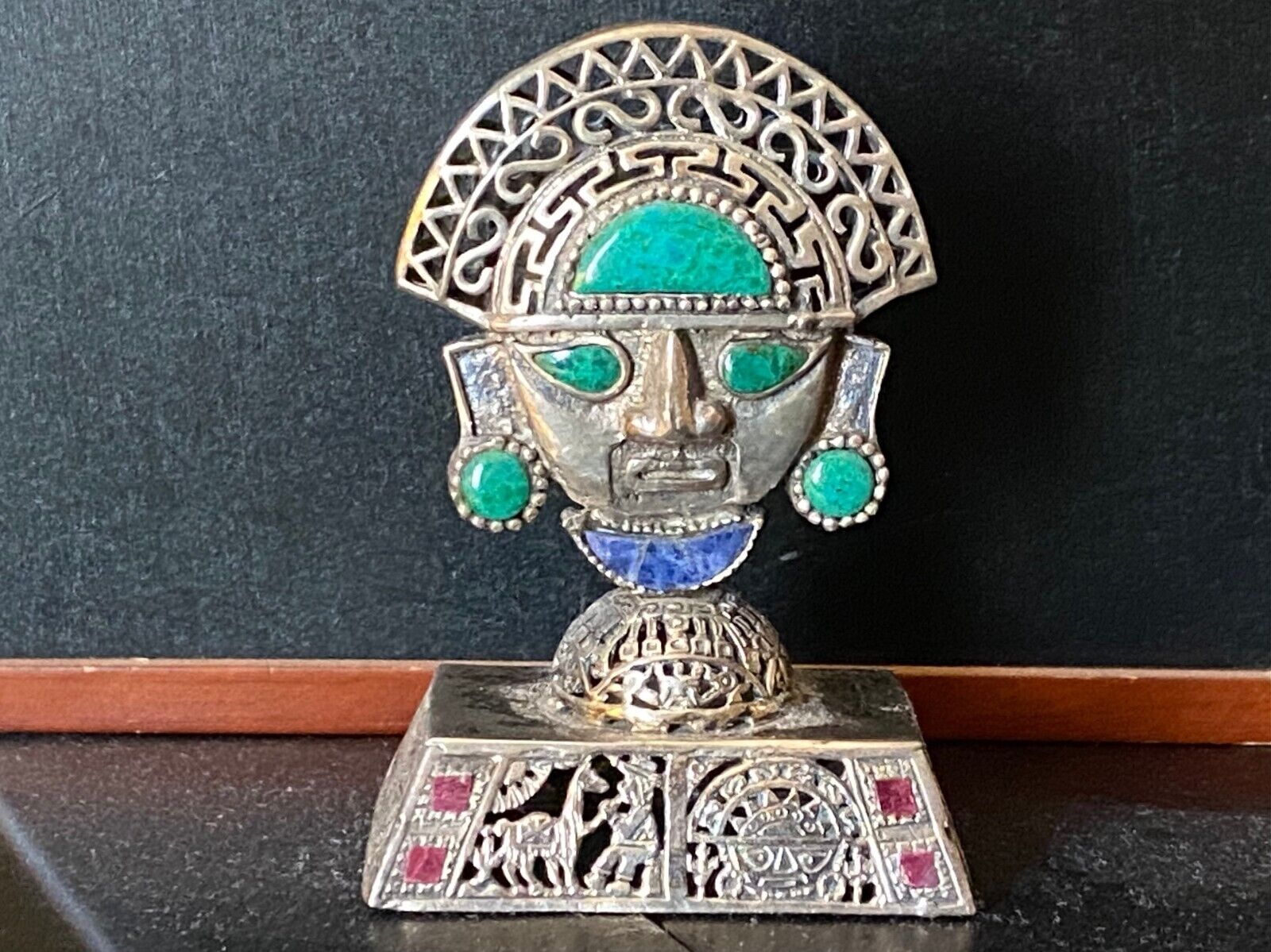 Peruvian Silver Inca Sculpture