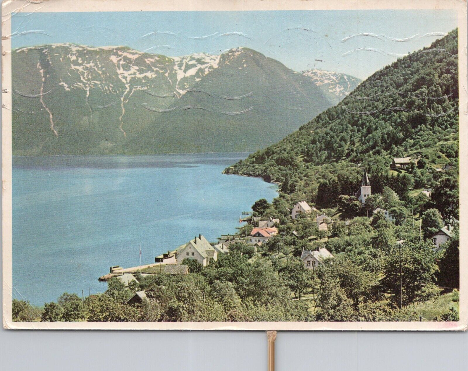 Photo PC ** Norway Utne Hardanger Fjord Panoramic View 1959