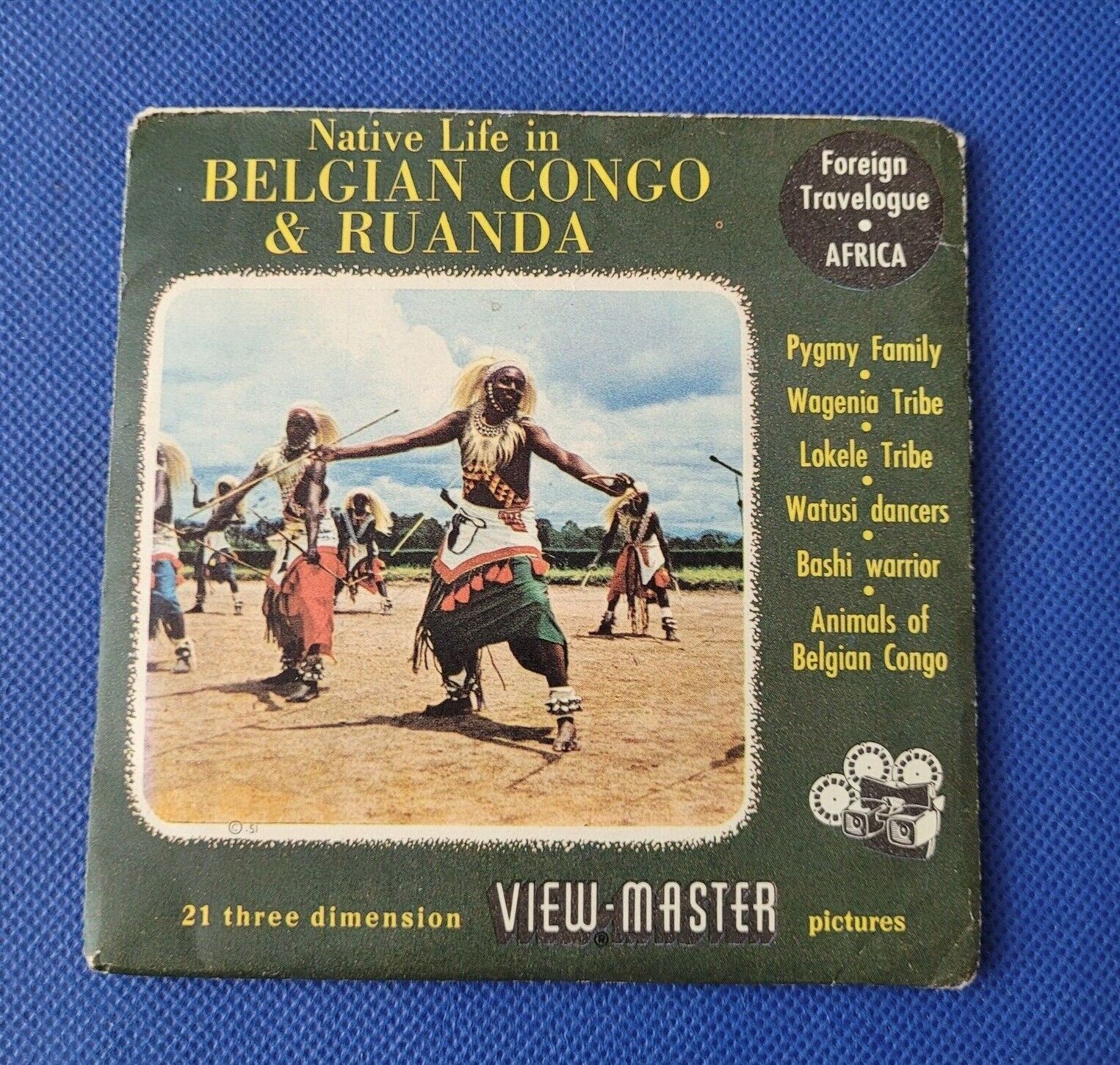 Native Life Belgian Congo Ruanda Africa 3797 3798 3799 view-master Reels Packet