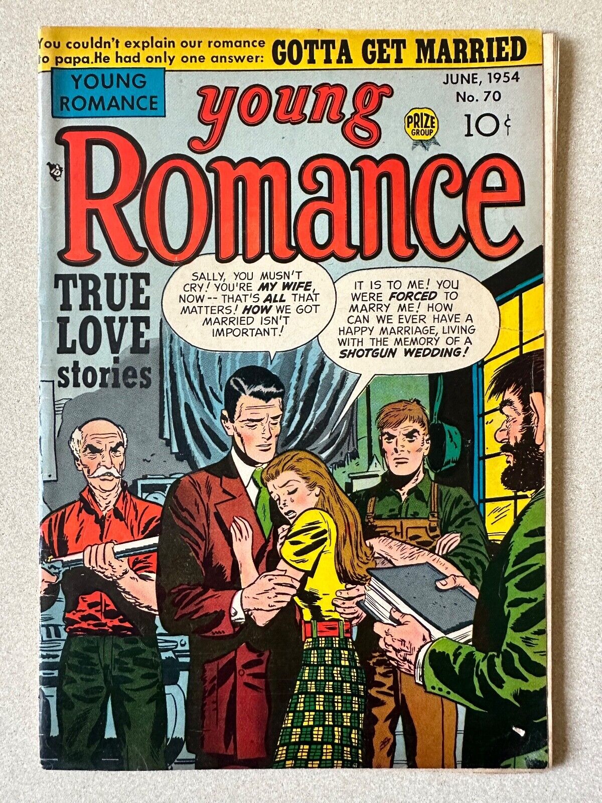 Young Romance #70 1954 6.0 FN Pre-Code Teen Love Prize Group EC Comics