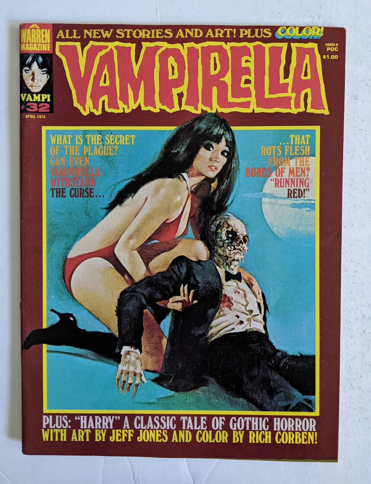 Vampirella #32  (1974) Warren Comics Horror Magazine VFN