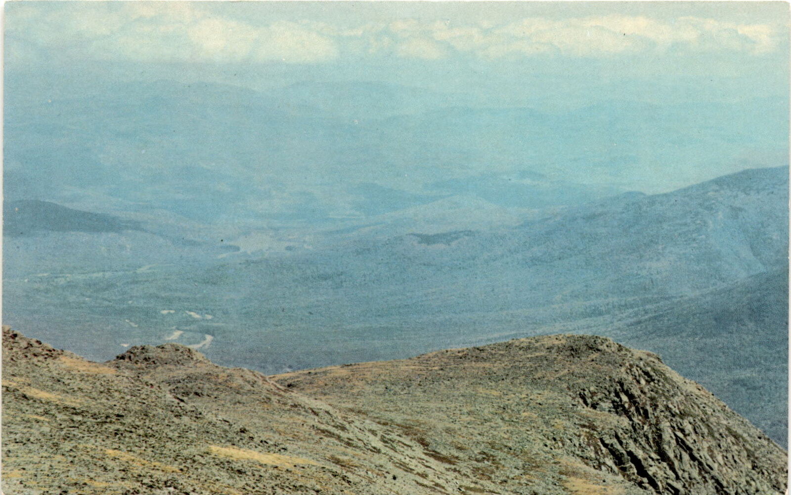 Vintage Mount Washington postcard, White Mountains NH scenery
