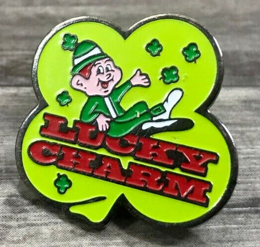 Lucky Charm Leprechaun Four Leaf Clover Hat Lapel Jacket Vest Backpack Bag Pin