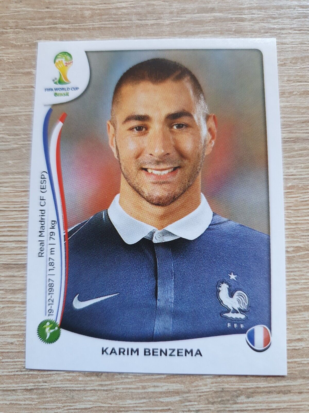 Panini World Cup 2014 392 Karim Benzema France France FIFA World Cup Made in Brazil
