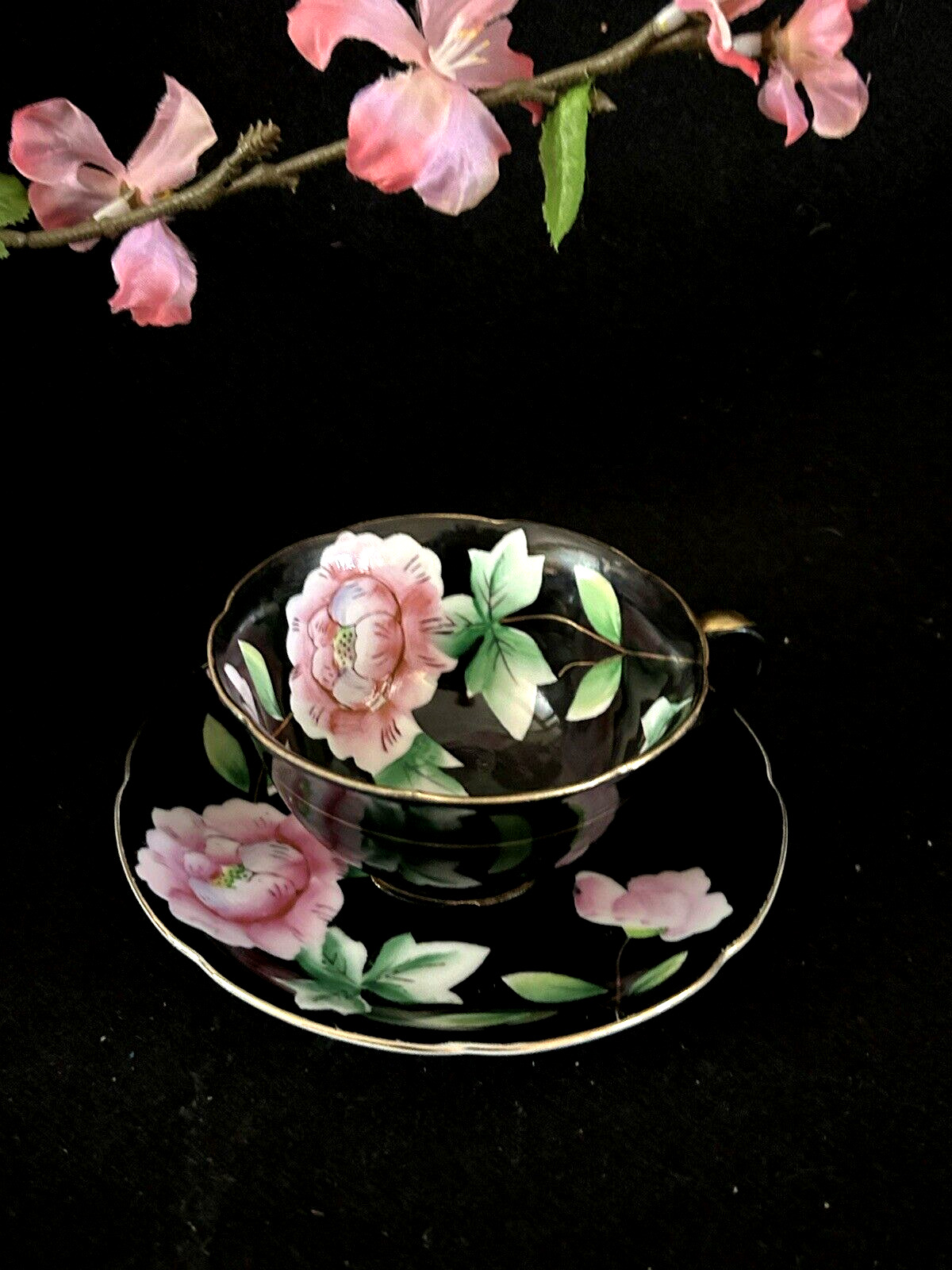 Vintage Occupied Japan Tea cup coffee cup with saucer set