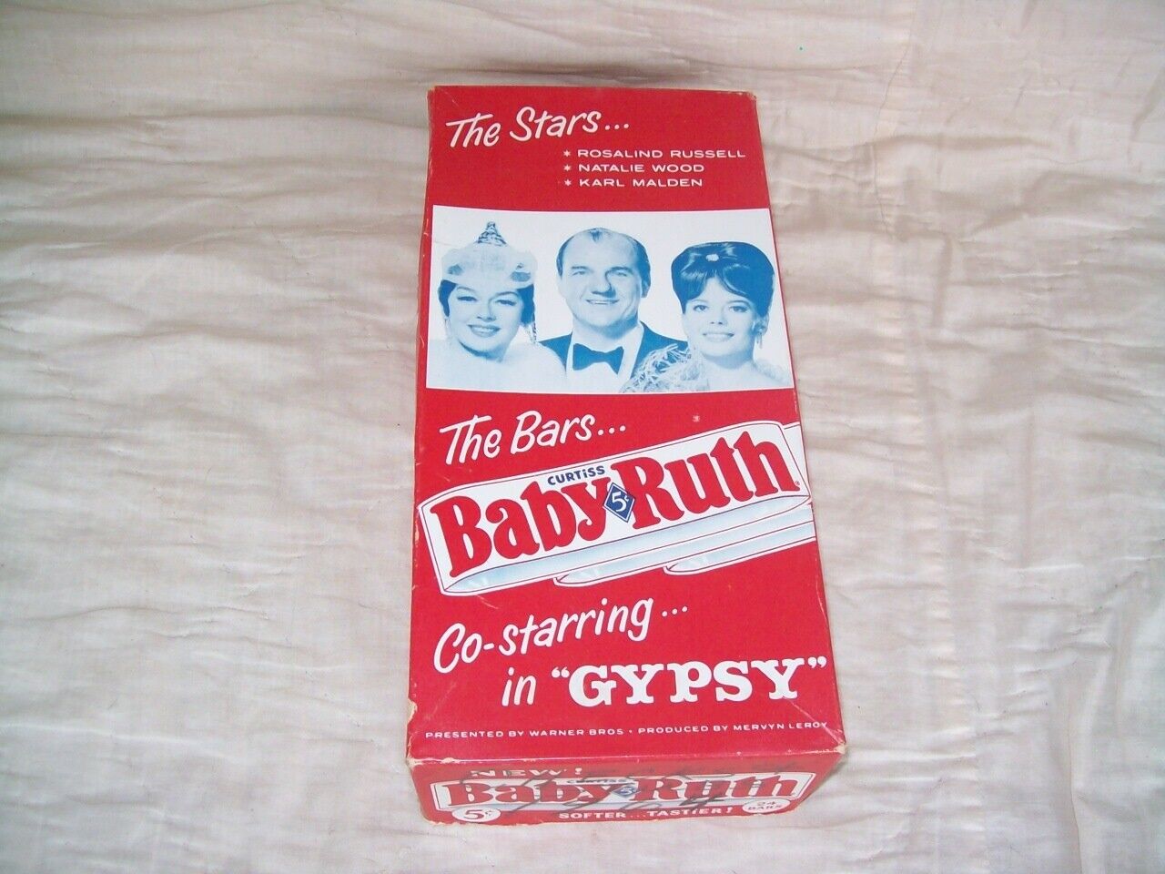 Old Vintage Curtiss Baby Ruth 'The Stars'  Candy Bar Box With Photos
