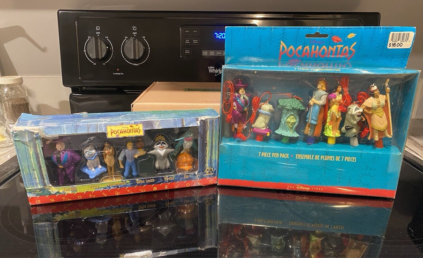 Pocahontas Figurine Set & Pocahontas￼Seven Piece Pin Pack