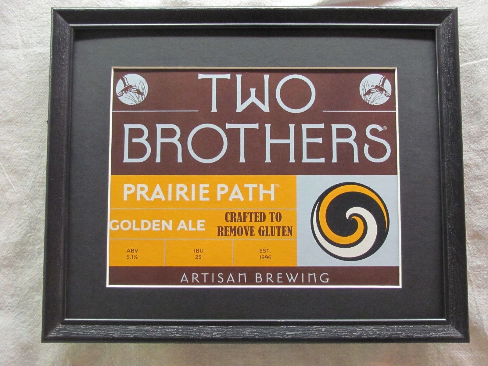 TWO BROTHERS PRAIRIE PATH   BEER SIGN   #1257