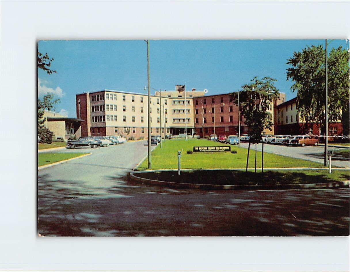 Postcard Genesee Memorial Hospital, The War Memorial Of Genesee County, New York
