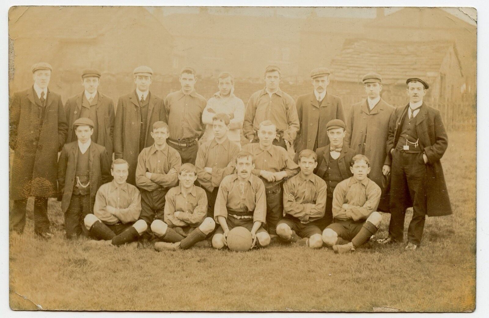 Huddersfield ? Football Club Vintage  Photo Postcard soccer