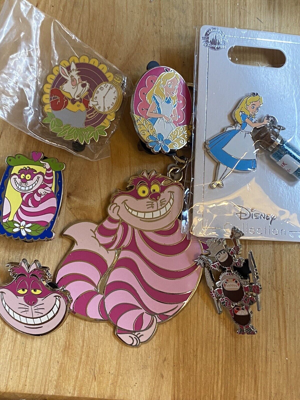 Lot Of 5 Alice In Wonderland Trading Pins