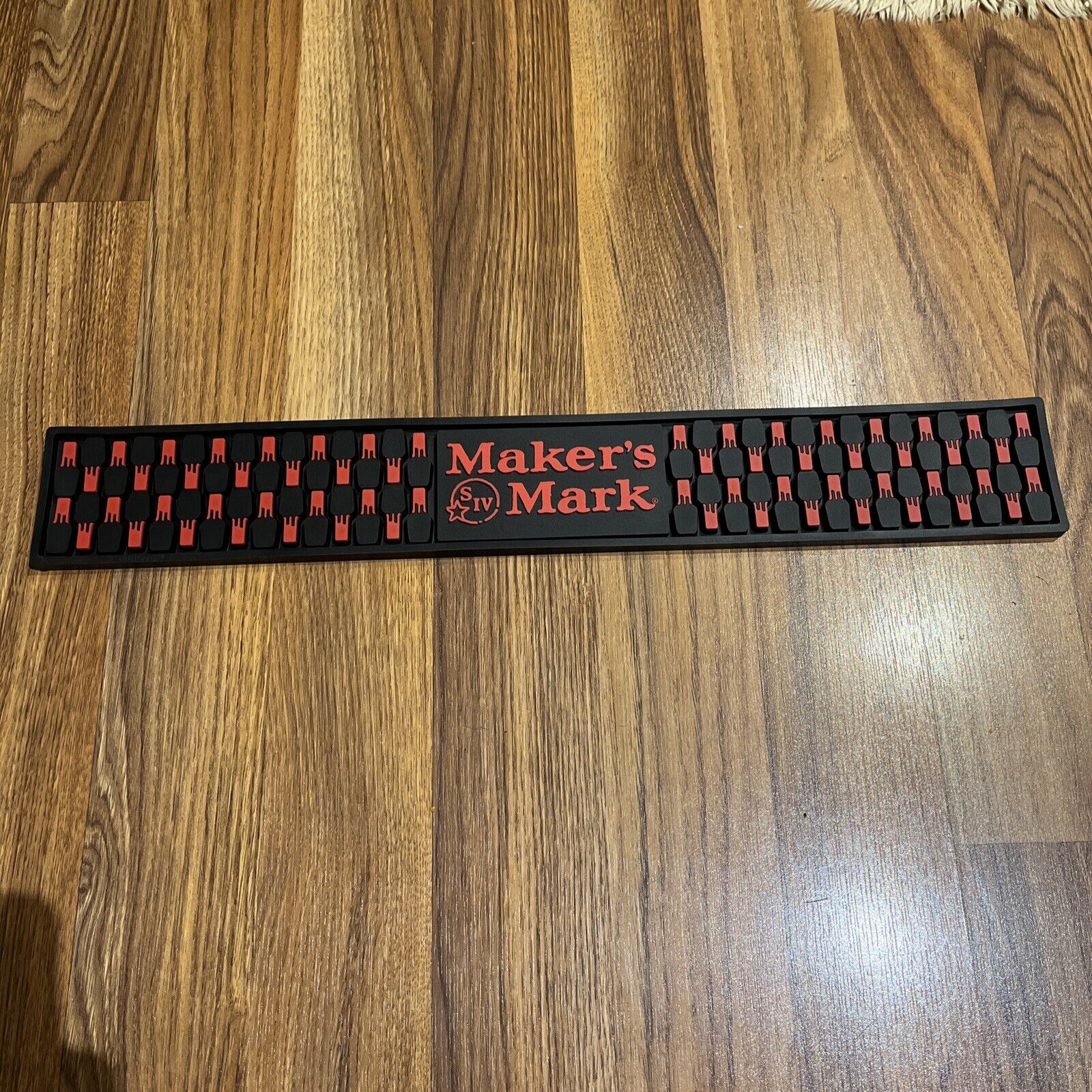 Makers Mark Rubber Bar Mat, Drink Rail Spill 24\