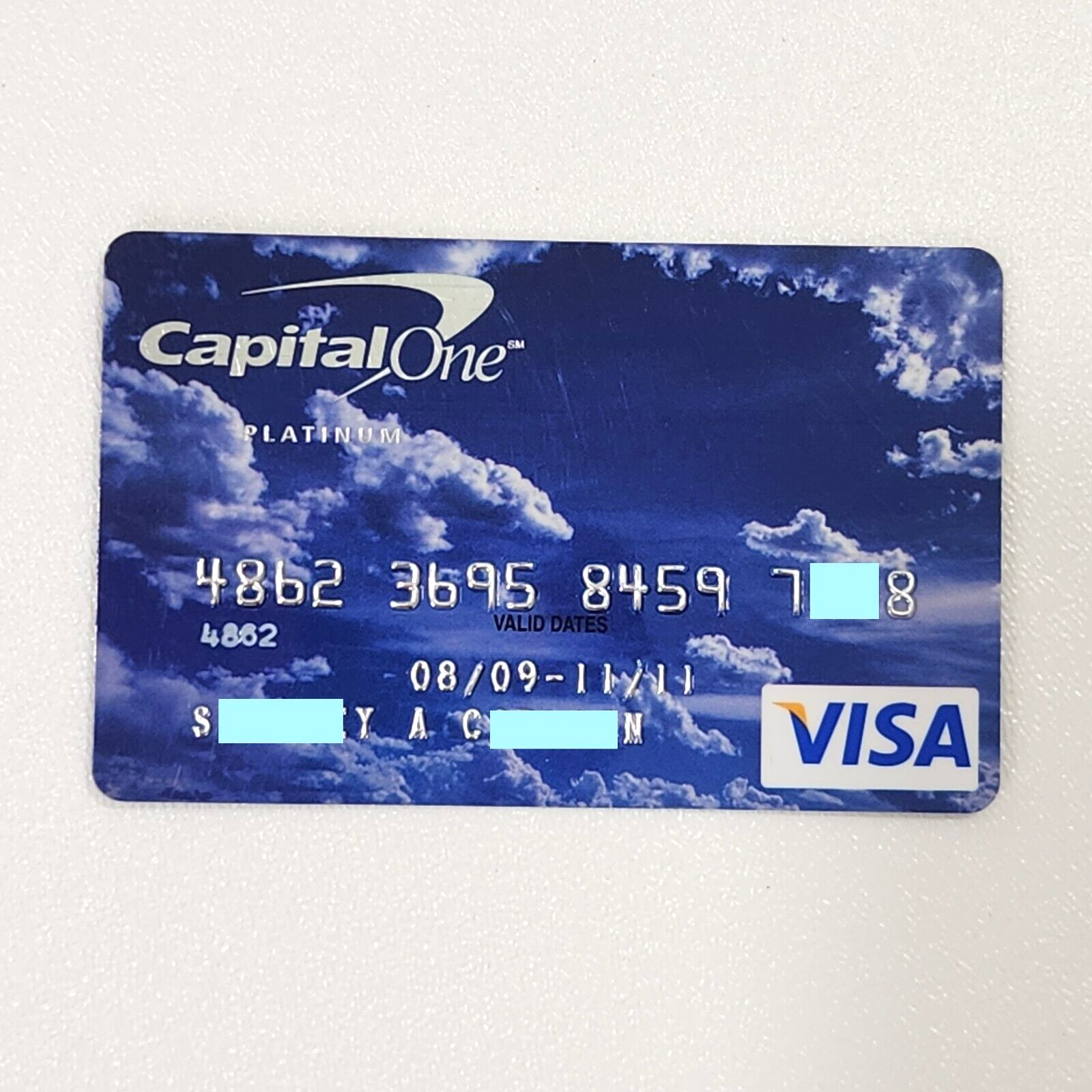 Collectible Expired Credit Card Bank Capital One Platinum Visa