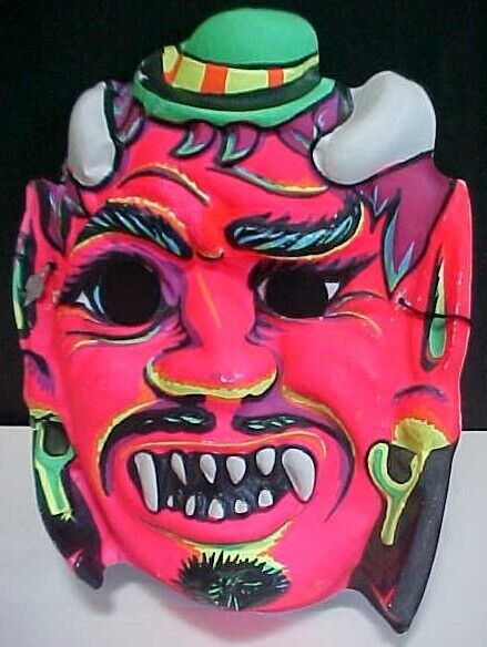 Vintage Ben Cooper Halloween Costume Mask Devil